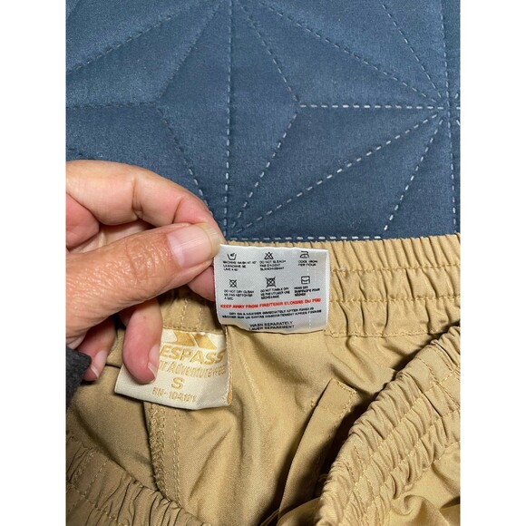 WOMENS S TRESPASS ADVENTURE TRAVEL CROPPED CAPRI CARGO PANTS TRAIL HIKING BROWN - Picture 13 of 15